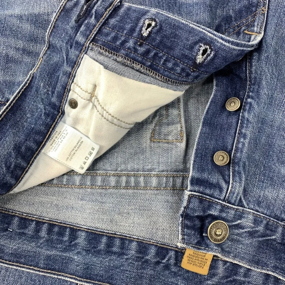 True Religion Dean Jeans Mens 42x32 Blue Modern Tapered Medium Wash Denim‎